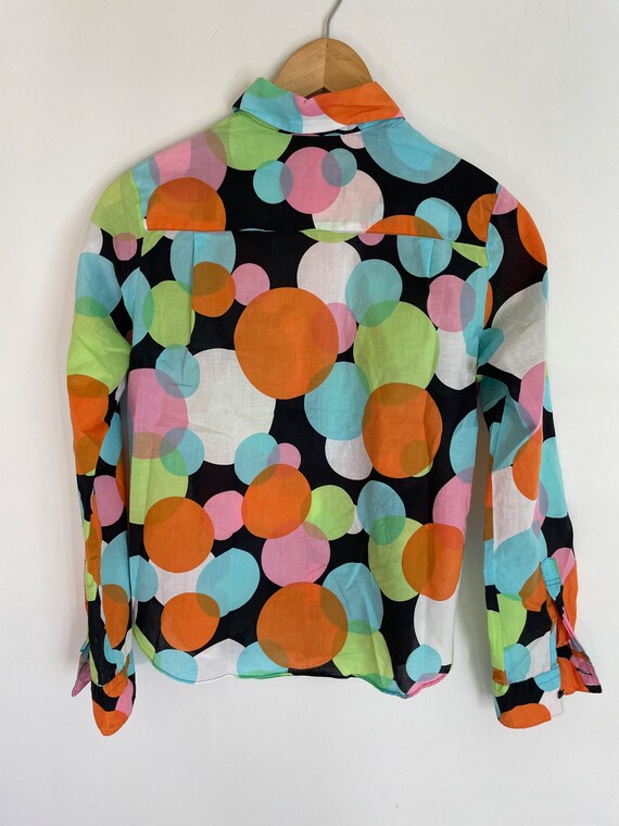 Vintage Comme Des Garcons Tricot 100 algod n blusa bot n hasta