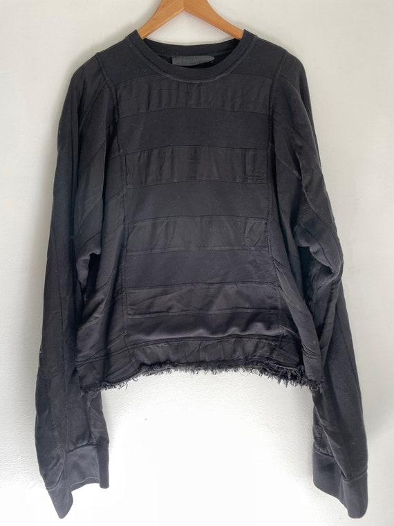 Haider Ackermann Black Oversize Slouchy Sweatshirt Ladies Size