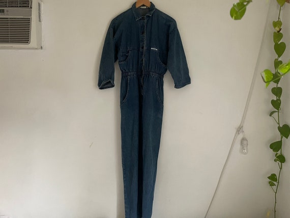 Vintage Ideas 80s lightweight denim Jumpsuit 100%… - image 1