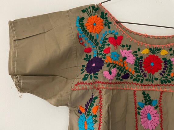 Authentic vintage embroidered Mexican Smock cafta… - image 2