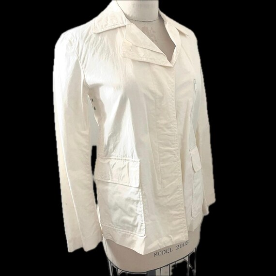 Vintage 90s DKNY solid blazer jacket lightweight … - image 2