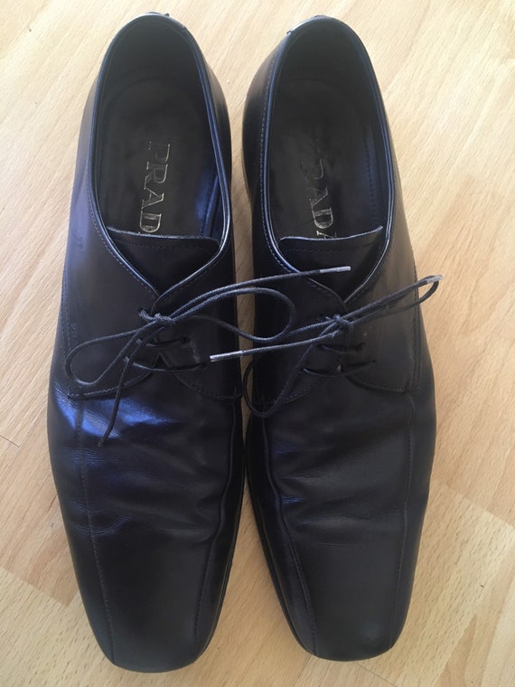 Prada Mens Dress Shoes Loafer oxford ankle brogues La… Gem