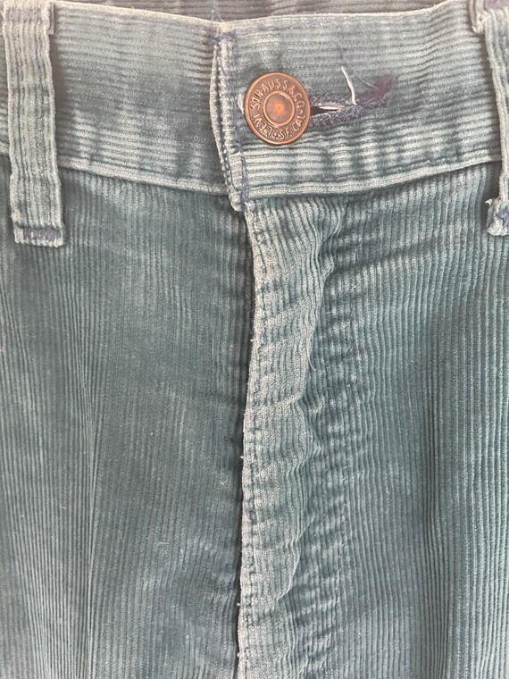 Vintage 70s thin wale corduroy Levi's 26" ultra h… - image 7