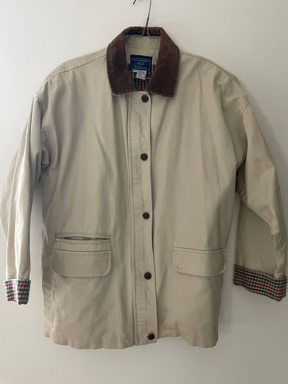 Susquehanna Outfitters taupe canvas workwear jack… - image 2