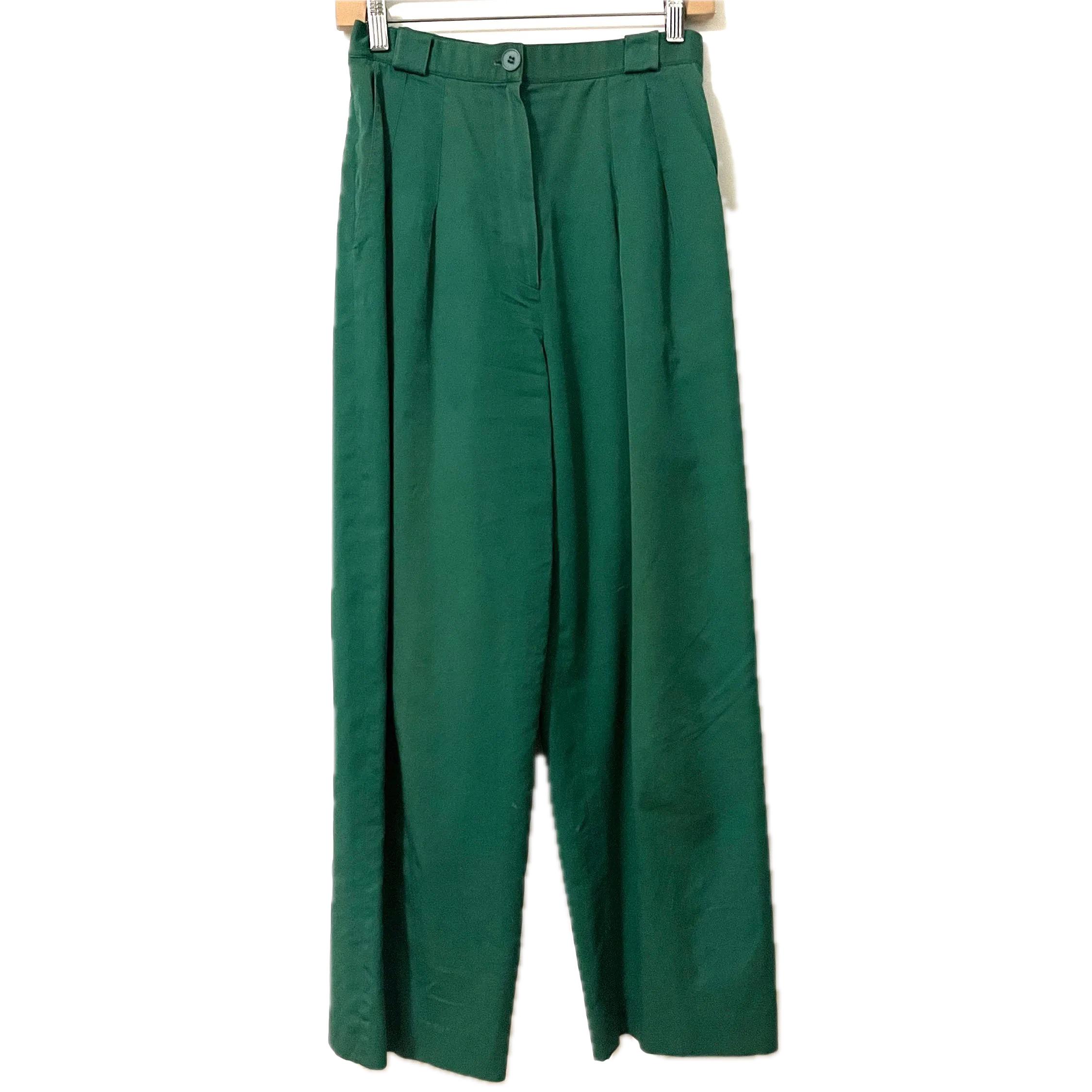 50s rayon gabardine slacks 【blue-green 】 50s rayon gabardine slacks 【blue-green 】 Vintage 40s 50s