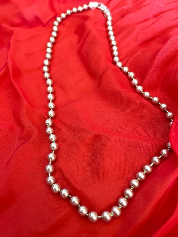 90s Italian Sterling Silver Toilet Chain Single Stran… Gem