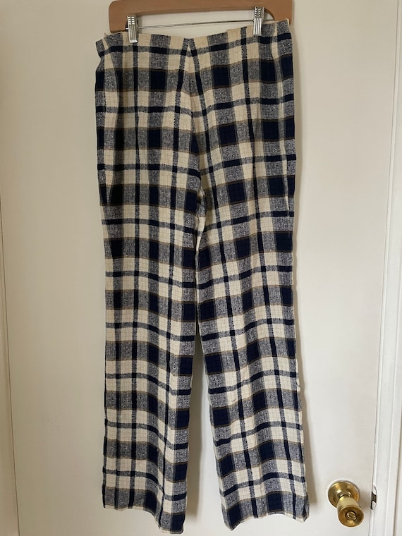 Plaid designer hotsell pants