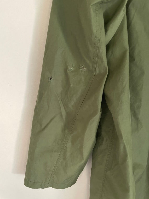 Issey Miyake Plantation army green trenchcoat rai… - image 9