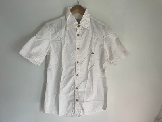 white short sleeve vivienne westwood shirt