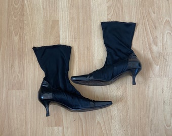 Low heel deals sock bootie