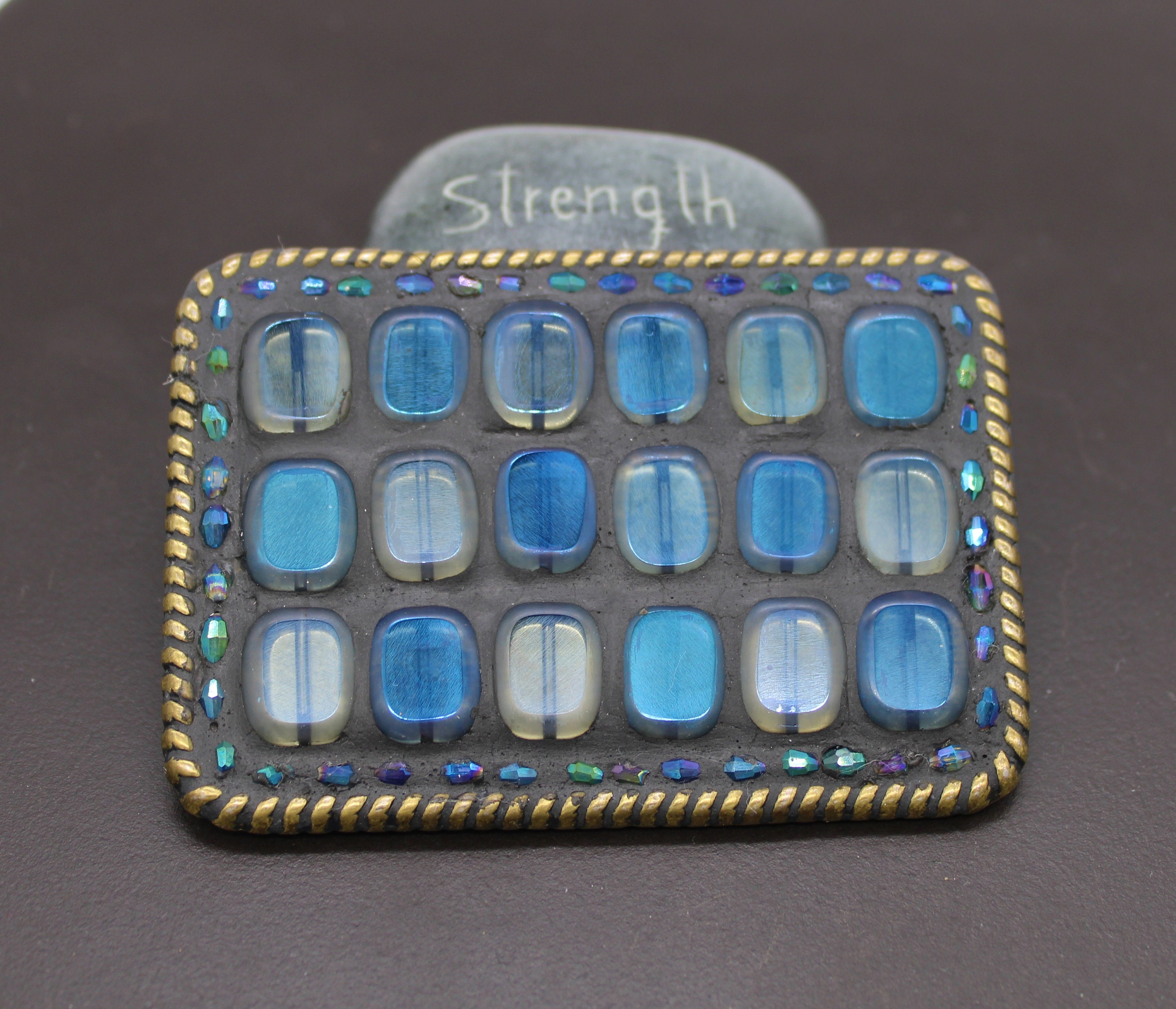 Blue Belt Buckle Handmade Belt Buckle Belt Buckle Mosaic Etsy New Zealand