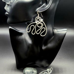 Aluminum Wire Earrings, Aluminum Wire, Statement Earrings, Earrings, Boho Earrings, Jewelry