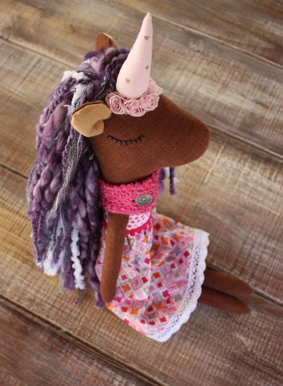 handmade unicorn doll