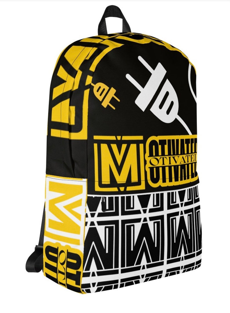 Polyester-Rucksack: Wasserabweisende Laptoptasche Bild 3