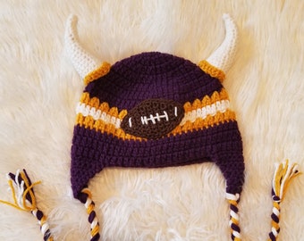 Crochet Vikings Inspired hat