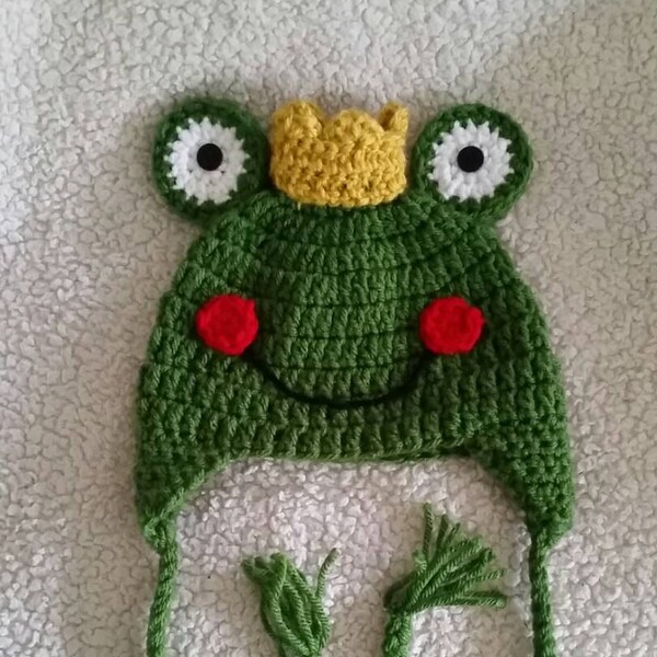 Crochet Frog Prince Hat