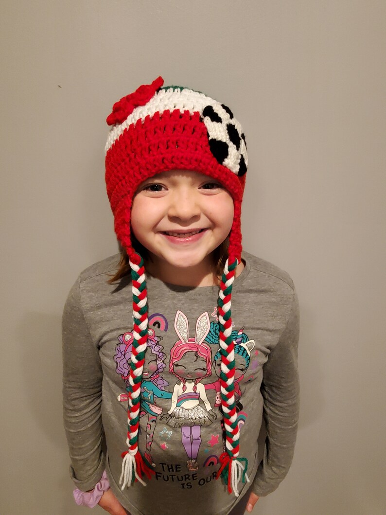 Crochet Team Mexico Soccer Hat Etsy