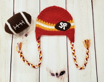 Crochet SF 49ers Hat