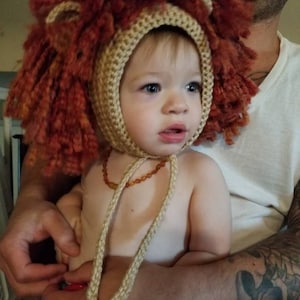 Crochet Lion Bonnet