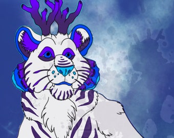 Digital Download - Ashaeda’s Critter Emporium Adopt - Blue Berry Snow - Coral Tiger Shark