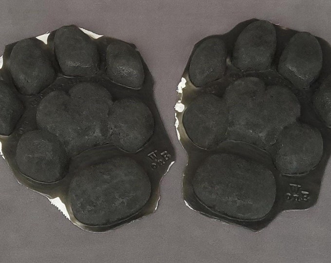 Wolf Fursuit Feet Paw Pads - Heavy Duty Rubber Paw Pads for Wolf Fursuit Foot Bottoms Heels and Toes - Furry Premade Wolf Shoe Sole Pawpads