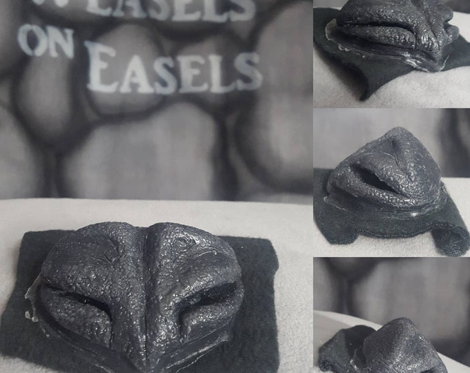 Silicone Rubber Fursuit Nose - Darss Edar - Badger Dragon Rubber Nose for Furry Costume Masks