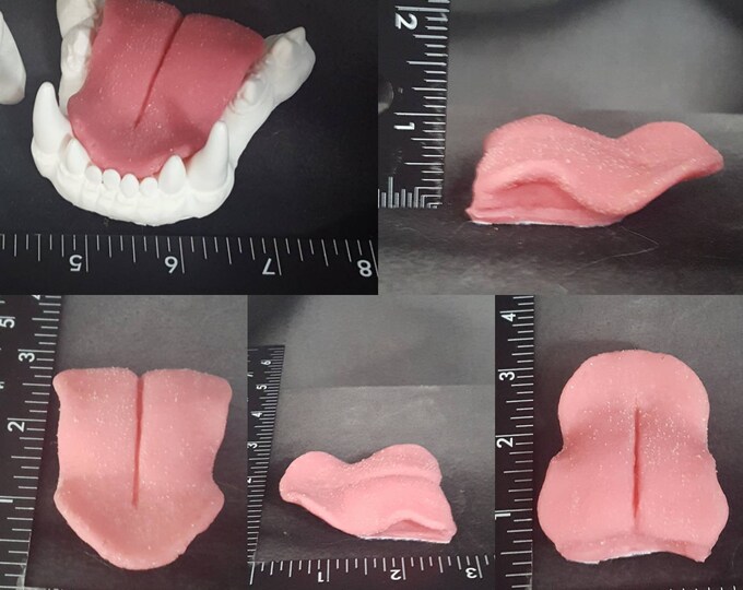 Big Cat Realistic Silicone Fursuit Tongue for Moving Jaw Fursuit Base Moving Jaw Mask Fursuit Head Base Moving Jaw for Lion Tiger Leopard