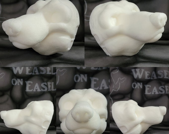 Wolf Foam Head Blank - Canine Dog Werewolf Worgan Fursuit Mask