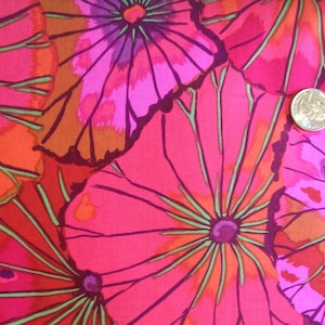 LOTUS LEAF WINE gp29  Kaffe Fassett - Sold in 1/2 yd increments - Multiple units cut as one length