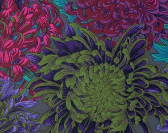 JAPANESE CHRYSANTHEMUM ANTIQUE  Philip Jacobs - Kaffe Fassett Collective - Sold in 1/2 yd increments - Multiple units cut as one length
