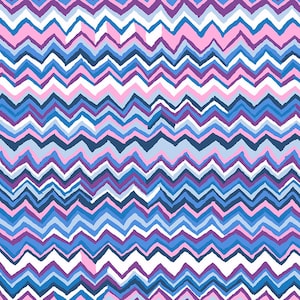 ZIG ZAG SKY by Brandon Mably - Kaffe Fassett Collective - Sold in 1/2 yd increments - Multiples 1/2 yds will be cut as one length