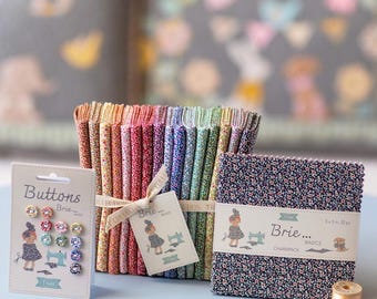Brie Charm Pack - Tilda Fabrics - 5" - 32pcs