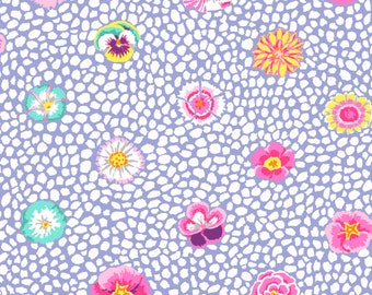 GUINEA FLOWER LAVENDER GP59  August 2022 Kaffe Fassett - Sold in 1/2 yd   - Multiple units cut one length