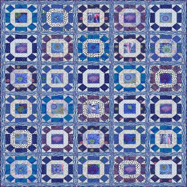 In Stock Gathering No Moss Delft Blue Kaffe Fassett Qal August November 2021