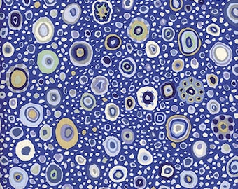 ROMAN GLASS Blue White PWGP01 Kaffe Fassett -  1/2 - Multiples cut as one length