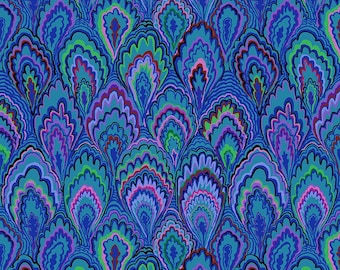 MARBLE SCALLOPS Blue PWGP207 Kaffe Fassett Collective FEBRUARY 2025