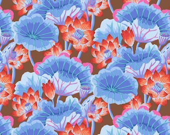 LAKE BLOSSOMS Brown PWGP093 Kaffe Fassett Collective August 2025
