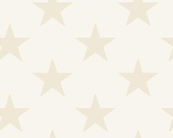AMERICANA by Andover Fabrics - Large Star Cream A-10182-L