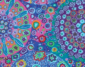 MILLEFIORE GP92  AQUA GP092 Kaffe Fassett  by the 1/2 yard - multiples cut as one length