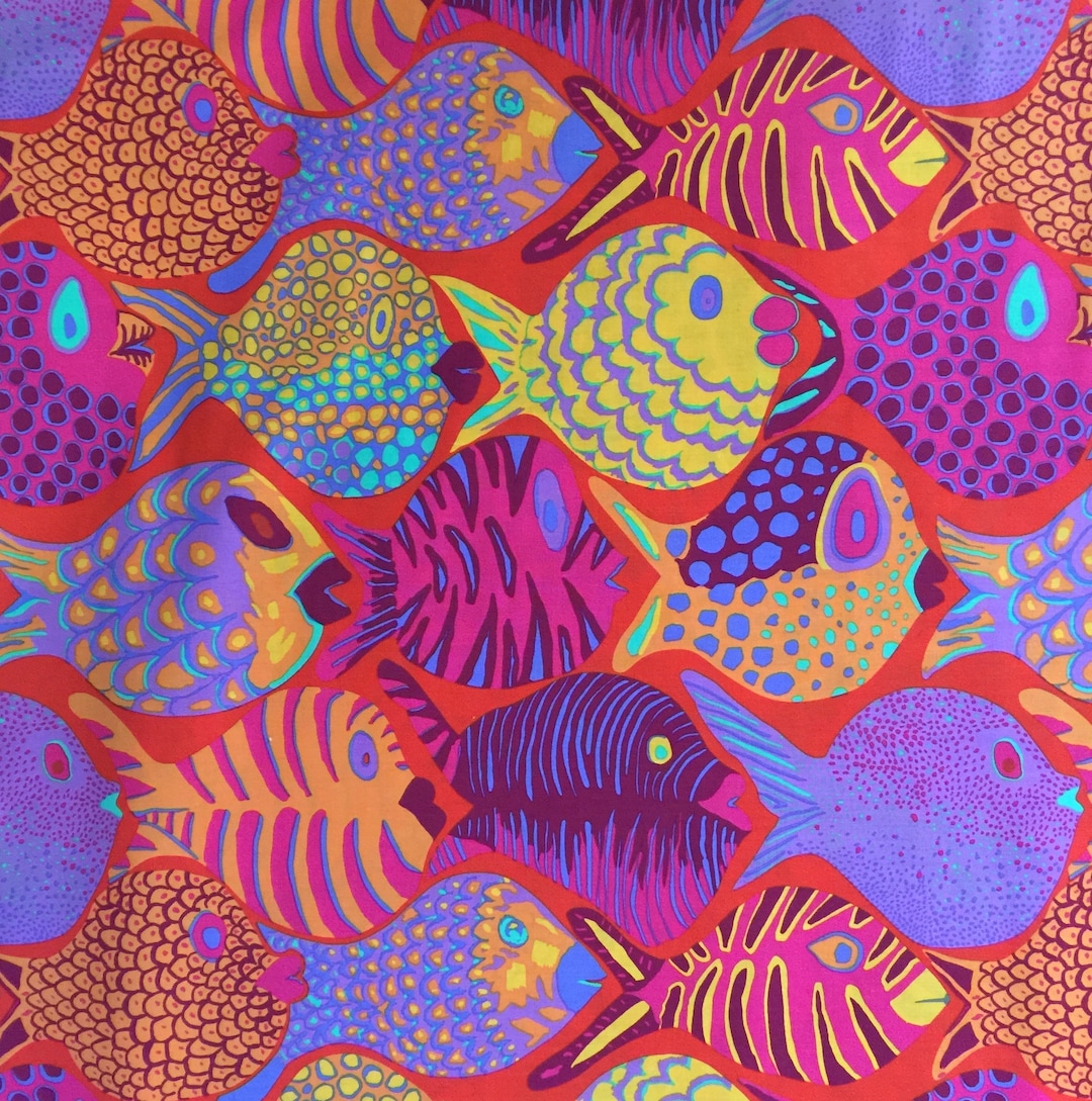 SHOAL RED Brandon Mably PWBM051 - Kaffe Fassett Collective - Etsy
