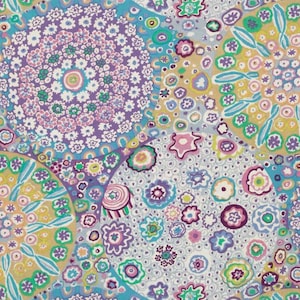 MILLEFIORE GP92  in LILAC GP92 Kaffe Fassett Collective by the 1/2 yard - multiples cut as one length