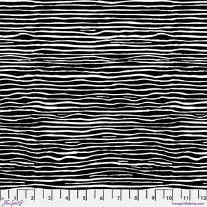 CREASED Black   Brandon Mably for Kaffe Fassett   - Sold in 1/2 yd increments - Multiple units cut as one length