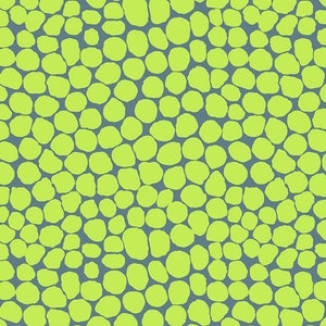 JUMBLE LIME green pwbm053 Brandon Mably Kaffe Fassett Collective - Sold in 1/2 yd increments length