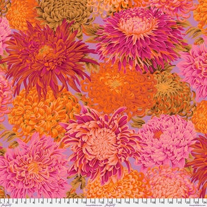 JAPANESE CHRYSANTHEMUM PINK pwpj051.magenta Philip Jacobs Kaffe Fassett Collective Sold in 1/2 yd units Multiples cut one length