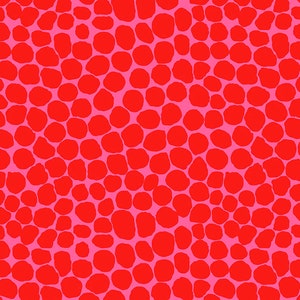 JUMBLE RUBY Red PWBM053 Brandon Mably Kaffe Fassett Collective Sold in 1/2 yd increments