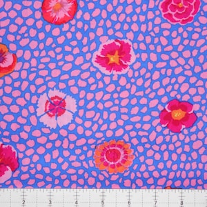 GUINEA FLOWER GP59 Pink by Kaffe Fassett  - Sold in 1/2 yd increments - Multiple units cut as one length