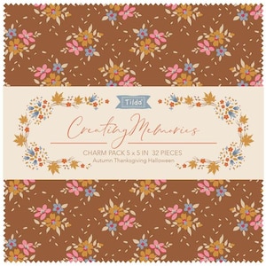 Creating Memories Charm Pack - Autumn - Tilda Fabrics - 5&quot; - 32pcs