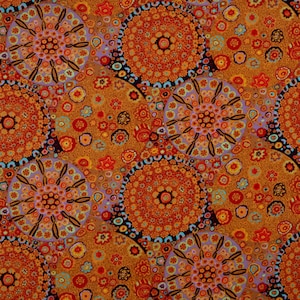 MILLEFIORE GP92 BROWN   Kaffe Fassett Collective by the 1/2 yard - multiples cut as one length