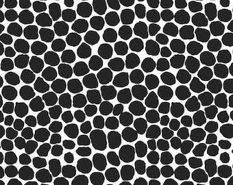 JUMBLE BLACK PWBM053 Brandon Mably - Kaffe Fassett - Sold in 1/2 yd increments - Multiple units cut as one length