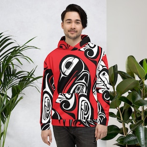 Unisex hoodie - Alaskan Native Art Design